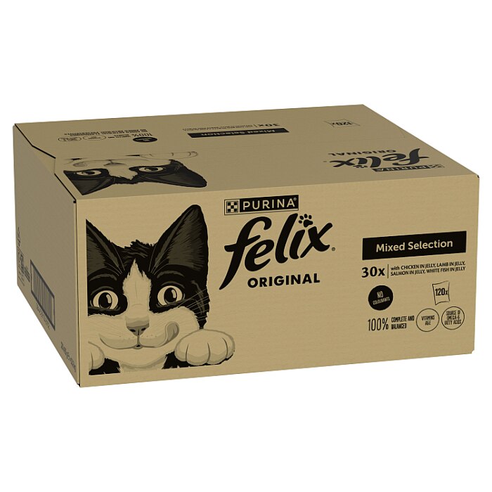 Felix Mixed Selection Adult Cat Food Pouches in Jelly 120 x 100g