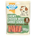 Good Boy Chewy Chicken & Carrot Sticks Dog Treats - 90g