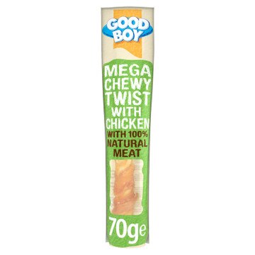 Good Boy Mega Chewy Twist With Chicken Dog Treat - 70g