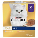 Gourmet Gold Senior 7+ Pate Fish Wet Cat Food - 8 X 85g