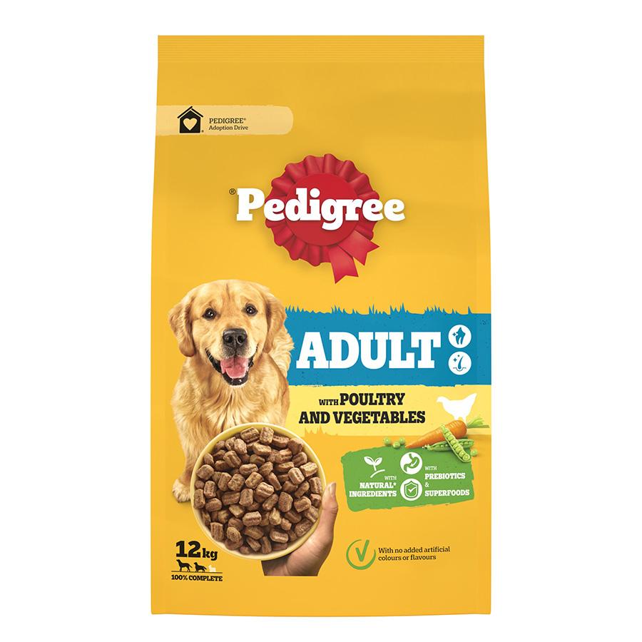 Pedigree Complete Chicken & Veg Dog Food 12kg. On Sale at
