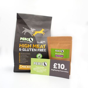 Pero High Meat Chicken Rice Dry Dog Food Trial Pack Free