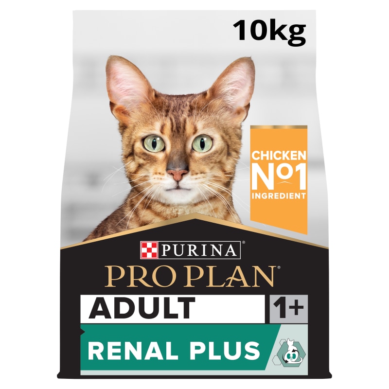 Pro Plan Cat Adult Chicken Rice Renal Plus Dry Cat Food 10kg